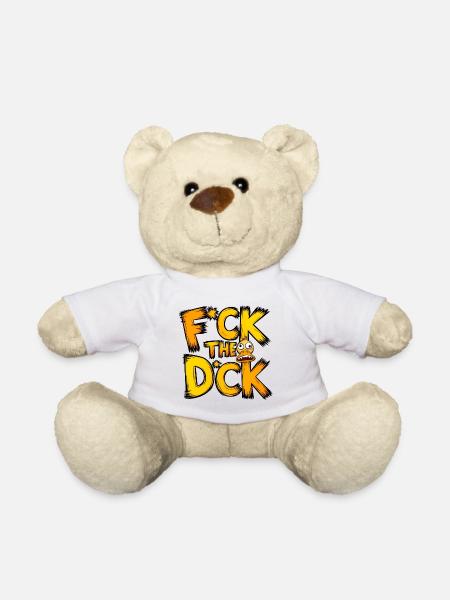 F*ck the d*ck - Teddy - Weiß