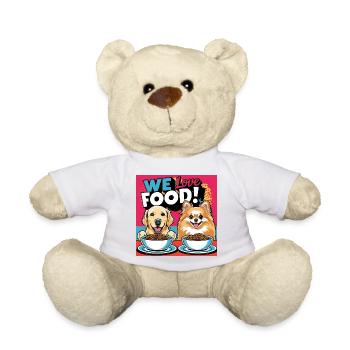 Comic Dogs - We Love Food - Teddy Bear - white - Front