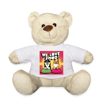 We love Food - Comic Dogs - Teddy - Weiß - Vorne