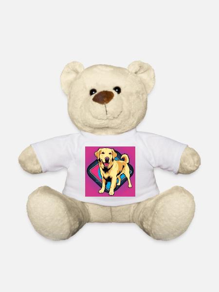 Comic Dog - Golden Retriever - Teddy - Weiß