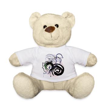 Abstract pattern - Teddy Bear - white - Front
