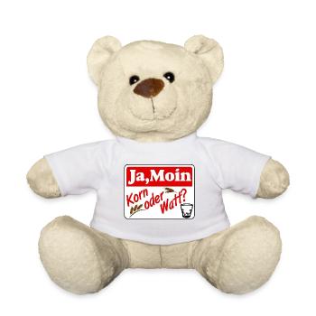 grain , party , wheat grain ,Yes moin grain or watt - Teddy Bear - white - Front