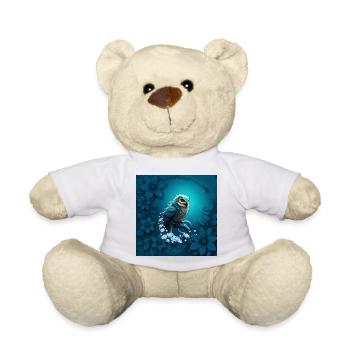 Moment of wisdom, The magical and majestic owl. - Teddy Bear - white - Front