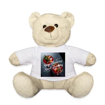 Cocktails avec texte humoristique - Nounours - blanc - Devant