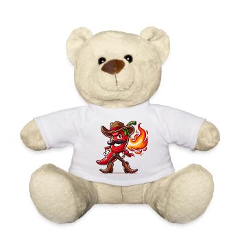 Chili Cowboy - Teddy Bear - white - Front