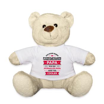 FLUGZEUGMECHANIKER PAPA - COOLER ALS NORMAL - Teddy - Weiß - Vorne