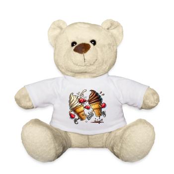 Der süße Wettkampf / Eiscreme - Teddy - Weiß - Vorne