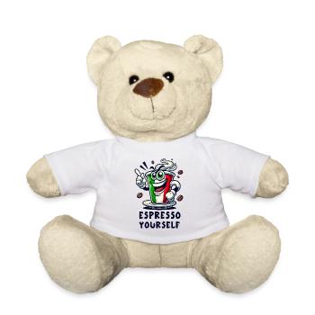 Espresso Italiano / Kaffee Design - Teddy - Weiß - Vorne