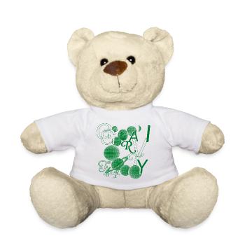 Typo-Gravity - Teddy Bear - white - Front