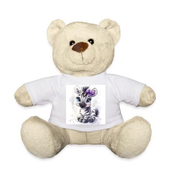 Süßes Zebra für Mädchen - Teddy - Weiß - Vorne