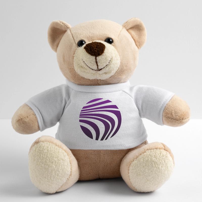 Psychedelic Pattern Violet Gradient Teddy Bear