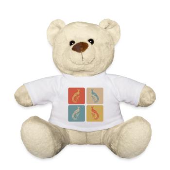 Elégant faisan oiseau Vintage Design - Nounours - blanc - Devant