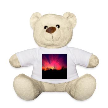 Sunset Violet Sunset Poster - Teddy Bear - white - Front
