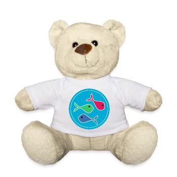 FISH. SARDINE. APRIL FOOL. ANNIVERSARY - Teddy Bear - white - Front