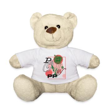 Botanische Mohn-Poesie - Teddy - Weiß - Vorne