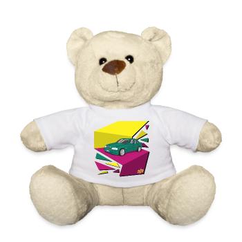 Funky 90‘s car - Teddy - Weiß - Vorne