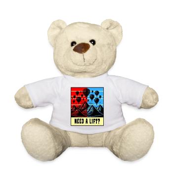 Hot Air Balloon Design - Teddy Bear - white - Front