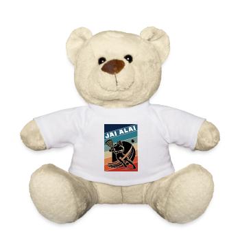 Retro Jai Alai – Élégance et Vitesse - Nounours - blanc - Devant