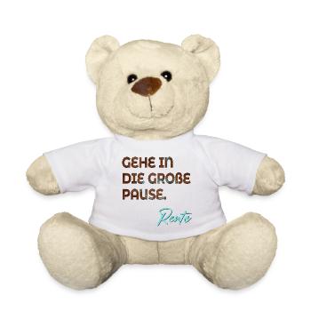 RUHESTAND RENTE ABSCHIED PAUSE - Teddy - Weiß - Vorne