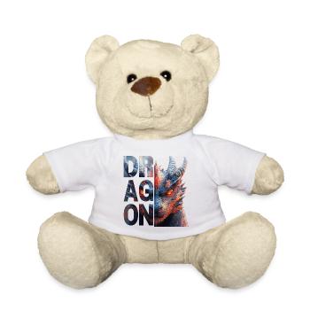 Dragon - Teddy Bear - white - Front