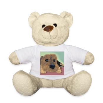 Yeux de chien ou réflexe d’amour - Nounours - blanc - Devant