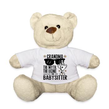 Grandma – The Myth, the Legend, the Babysitter - Teddy Bear - white - Front