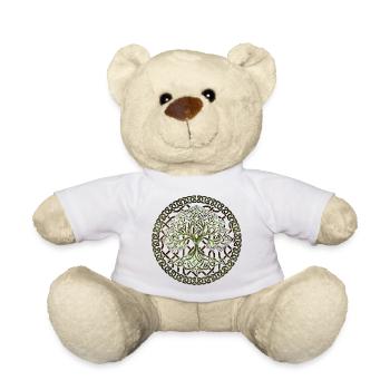 Yggdrasil arbre de vie - Nounours - blanc - Devant