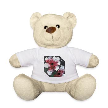 Floral Design - Teddy Bear - white - Front