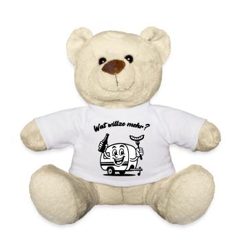 Wat willze mehr? Camping aus Leidenschaft - Teddy - Weiß - Vorne