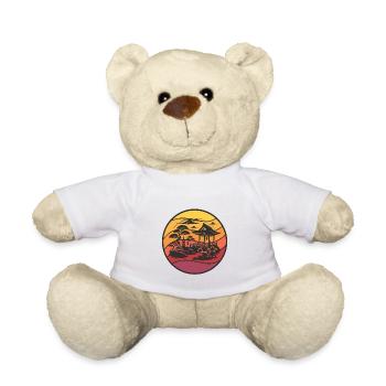 Japanischer Zen Garten – Harmonie der Natur - Teddy - Weiß - Vorne