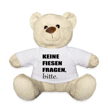 FIESE FRAGEN PRÜFUNG - TEST ABSCHLUSSFRAGEN - Teddy - Weiß - Vorne