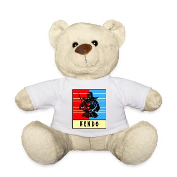 Kendo Kämpfer - Teddy - Weiß - Vorne