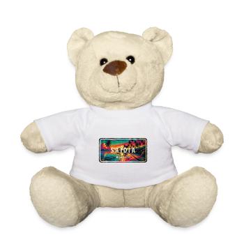 Saïdia Morocco Vintage Sign - Teddy Bear - white - Front