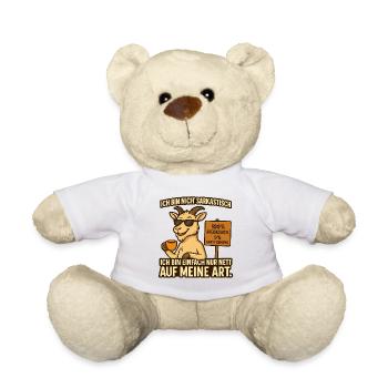 I'm not sarcastic – in my own way - Teddy Bear - white - Front