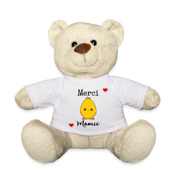 MERCI MAMIE AMOUR - Nounours - blanc - Devant