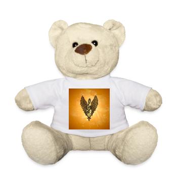 L’âme de la mélodie, une clé d’or avec des ailes. - Nounours - blanc - Devant