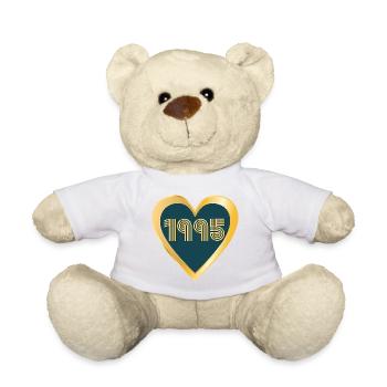 HEART YEAR 1995 - Teddy Bear - white - Front