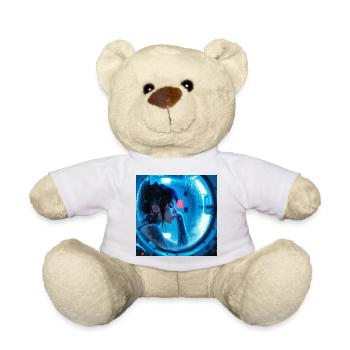 N-dless Nights: Cyberpunk girl in stasis chamber - Teddy Bear - white - Front