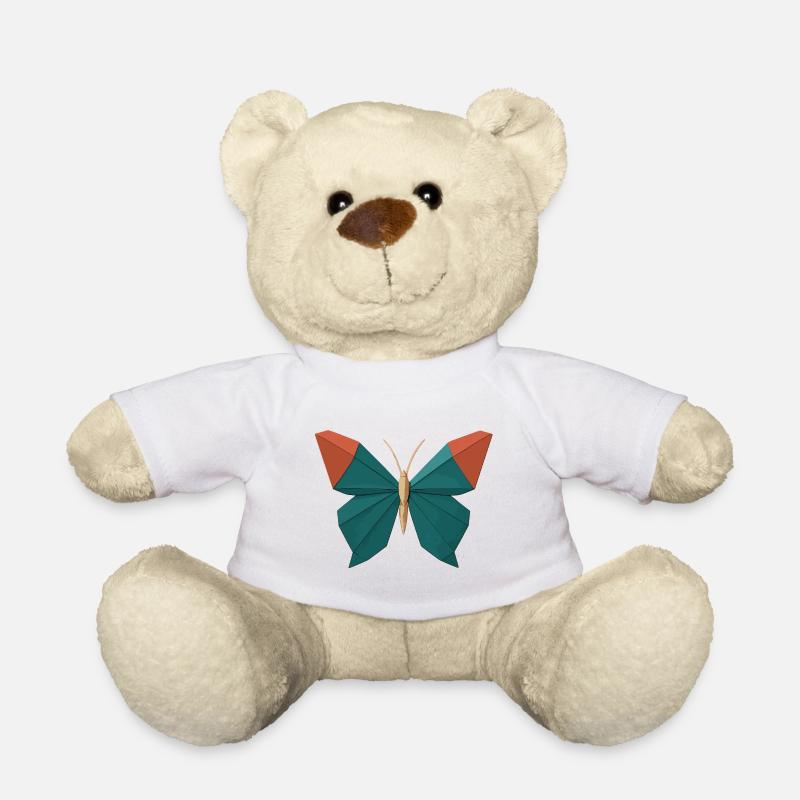 Origami Schmetterling - Teddy - Weiß