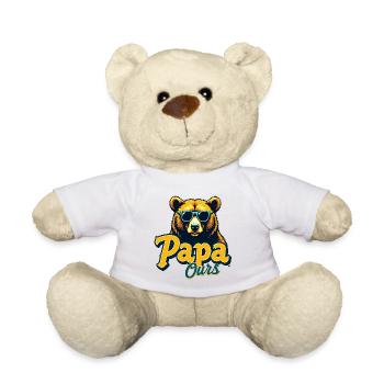 Papa Ours Lunettes Retro - Nounours - blanc - Devant