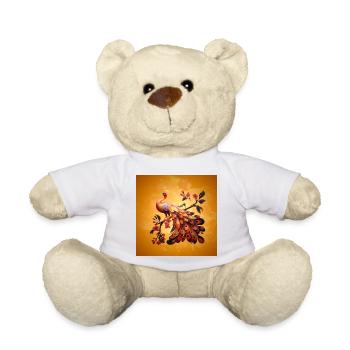 Eleganz in Federn - Teddy - Weiß - Vorne
