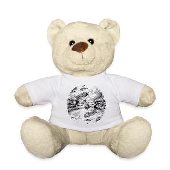 Pixelchaos rasterized football soccer MODIFICATED - Teddy Bear - white - Front
