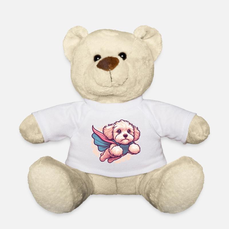 Super Hund Maltipoo Moodle Multipoo Cape Geschenk - Teddy - Weiß
