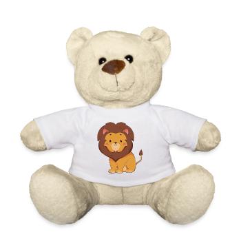 Lion - Teddy Bear - white - Front
