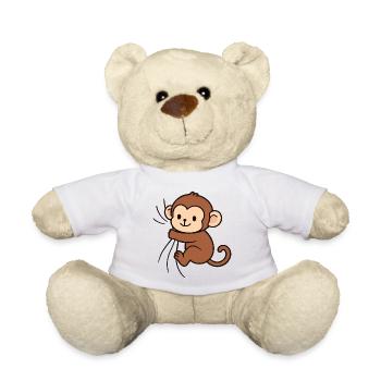 Liebes kleines Äffchen - Teddy - Weiß - Vorne