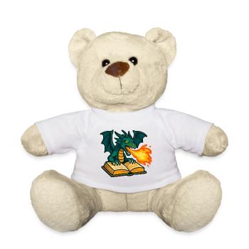 Magie du Livre du Dragon de Feu - Nounours - blanc - Devant