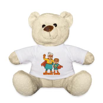 süßer Superhelden-Grandma & Enkel-Design - Teddy - Weiß - Vorne