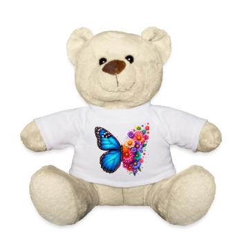 Colorful Butterfly Nature Inspired Summer Vibes - Teddy Bear - white - Front