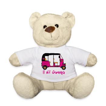 Tuk Tuk pink mit Text EL GOUNA - Teddy - Weiß - Vorne