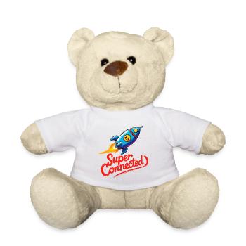 Super Connected - Teddy Bear - white - Front